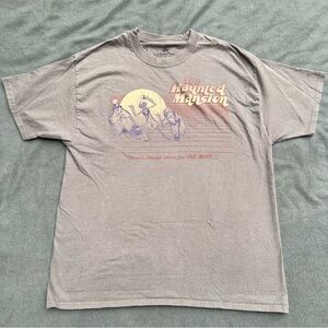 Olive Green Haunted Mansion Hitchhiking Ghosts Shirt